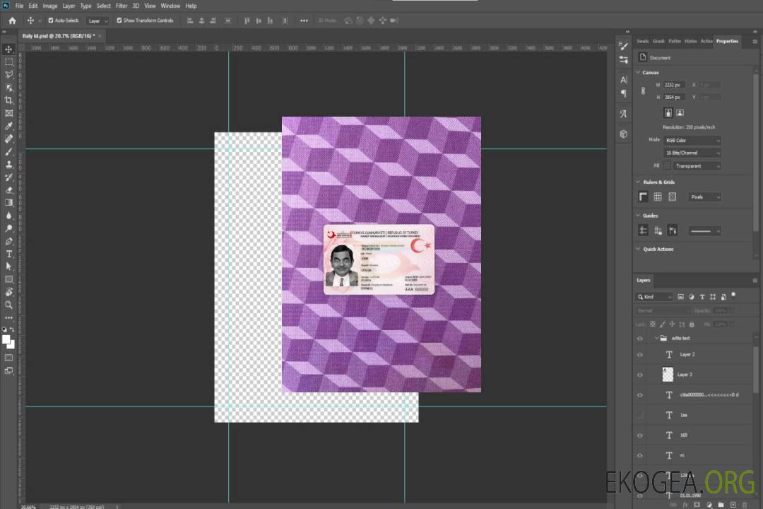 Photolook du permis de séjour en Turquie AVANT template